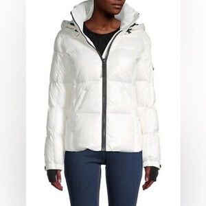S13 Women's Kylie Down Puffer Jacket‎ Matte White Size Large NWT